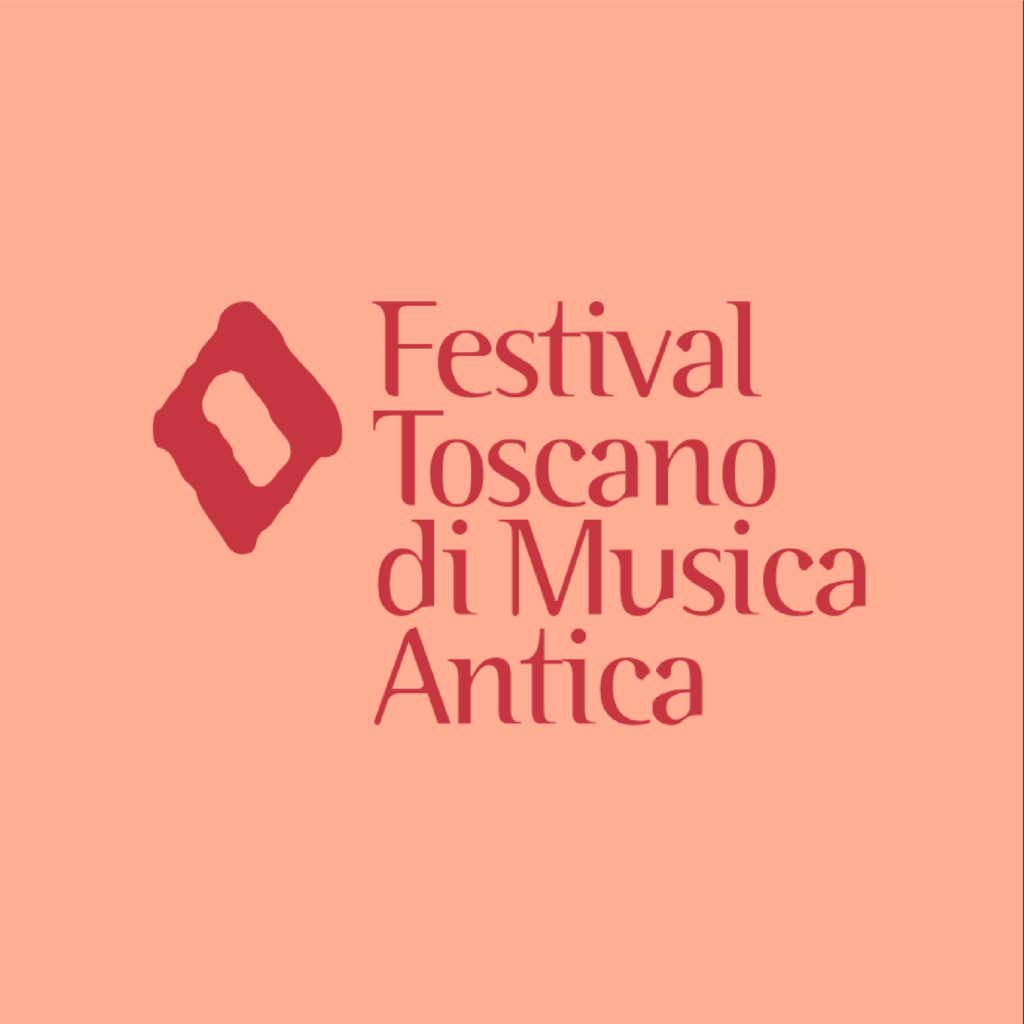Logo Festival Toscano di Musica Antica su sfondo rosa chiaro