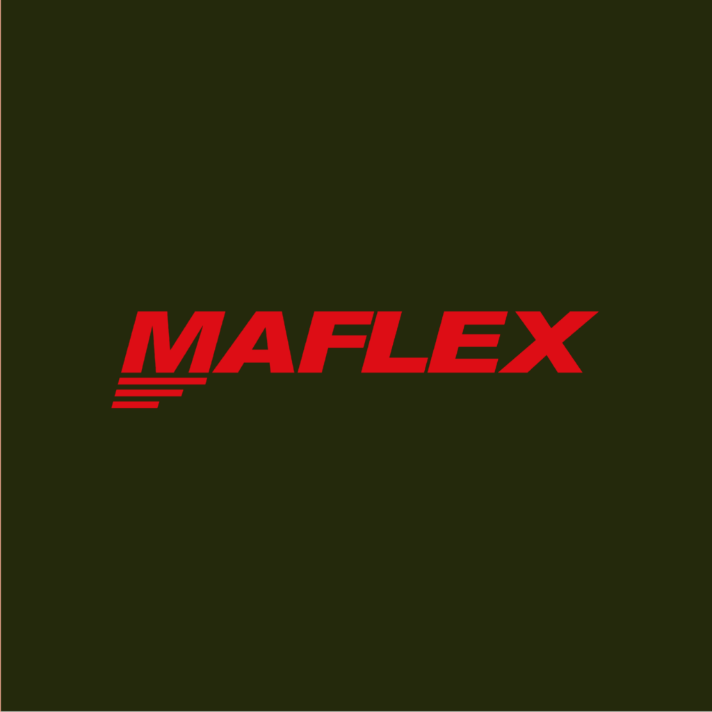 logo Maflex su sfondo verde scuro